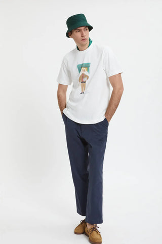 T-Shirt Colourman Slowboy Barbour Bianca da Uomo