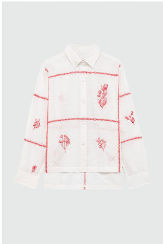 OLD GLORY - CAMICIA HARVEST CON RICAMO FLOREALE