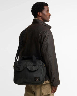 Borsa porta-laptop Field in tessuto cerato