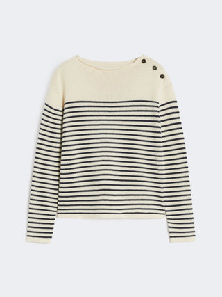 MAGLIA MORBIDA IN COTONE - BLU
