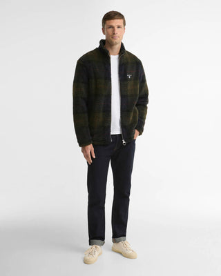 Pile sherpa con motivo tartan