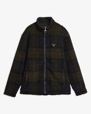 Pile sherpa con motivo tartan