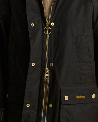 Giacca cerata Modern Beadnell con colletto in tartan Icons