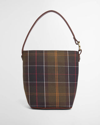 Mini borsa a secchiello in tartan Cedar