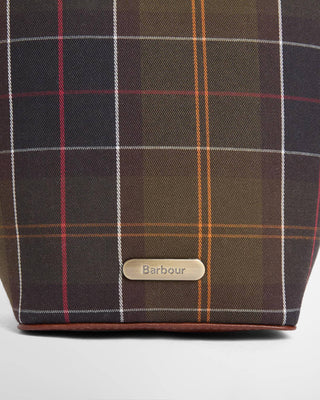 Mini borsa a secchiello in tartan Cedar