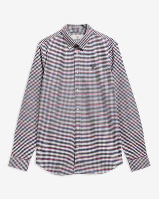 Camicia a maniche lunghe in tartan a quadretti dalla vestibilità leggermente aderente Rickwood