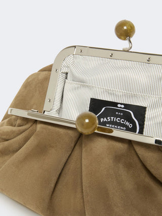 PASTICCINO BAG SMALL IN SUEDE - verde kaki
