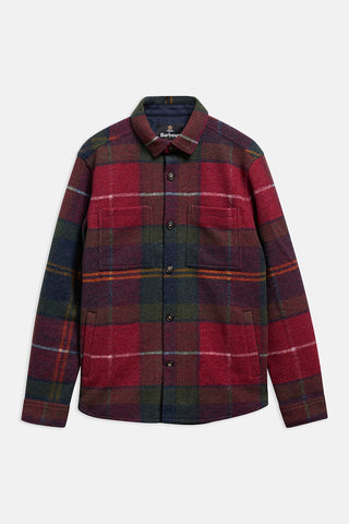 Overshirt Woodlane spazzolata con motivo a quadri