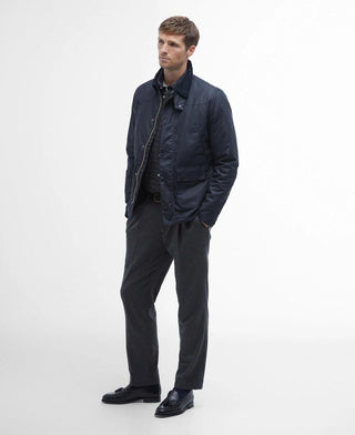 Giacca wax reelin blu Barbour