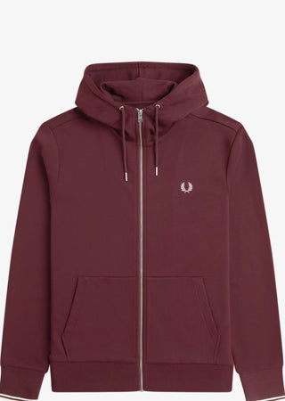Felpa Con Cappuccio E Zip Intera