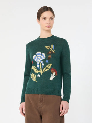 Maglia in filato di misto alpaca e lana - GRIGIO MEDIO
