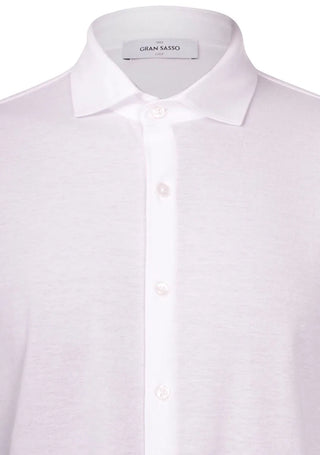 Camicia Piquet Light Gran Sasso Bianca da Uomo