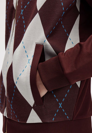 Track jacket a losanghe