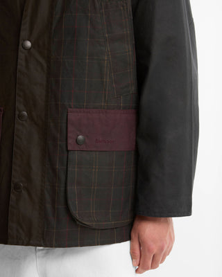 Giacca cerata Patchwork Bedale oversize