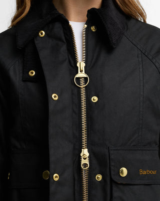 Giacca cerata Beadnell dal taglio crop