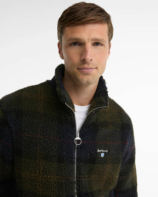 Pile sherpa con motivo tartan