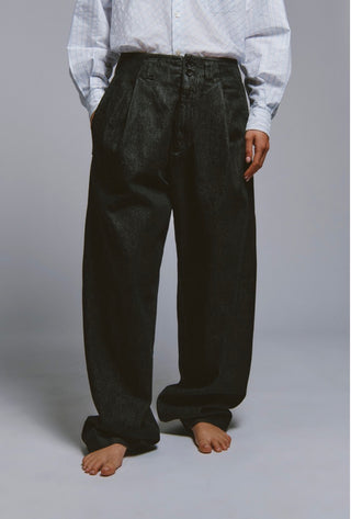 EVA X ROY ROGER'S -PANTALONE EVA DENIM BLACK LIGHT STONE