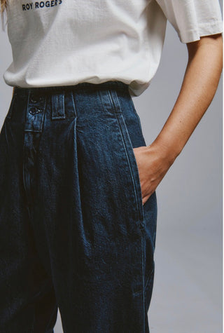 EVA X ROY ROGER'S - PANTALONE EVA DENIM MID STONE