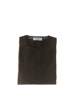 Maglione misto cashmere gran sasso beige scuro