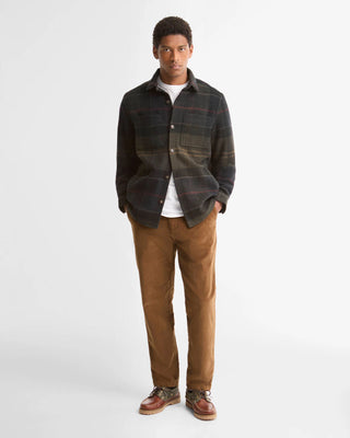 Overshirt Woodlane spazzolata con motivo a quadri