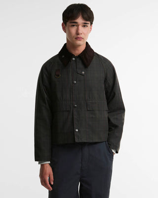 Giacca cerata Spey in tartan