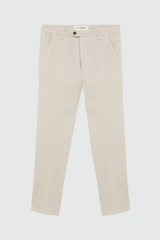 Pantalone new rolf in gabardina bianco