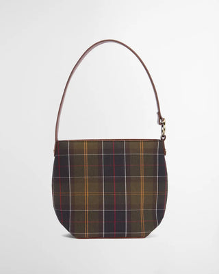 Borsa a secchiello in tartan Cedar