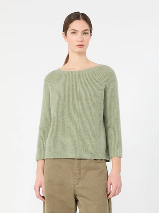 Maglia in filato di misto mohair - VERDE SALVIA