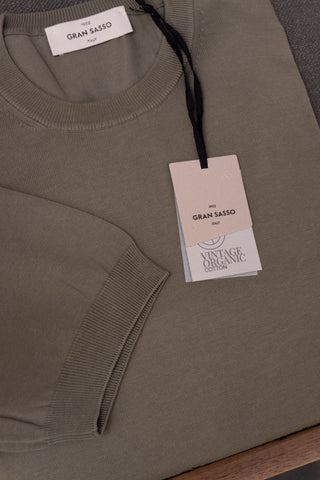 T-shirt in maglia cotone organico