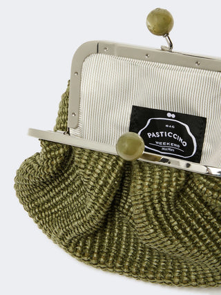PASTICCINO BAG SMALL EFFETTO RAFIA