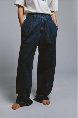 EVA X ROY ROGER'S - PANTALONE EVA DENIM MID STONE