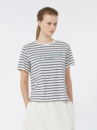 T-SHIRT IN JERSEY CON GRAFICA - BLU
