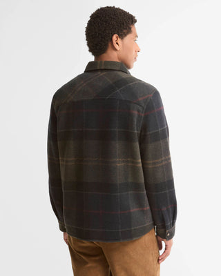Overshirt Woodlane spazzolata con motivo a quadri