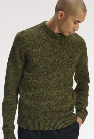 Maglione in filato ritorto mélange