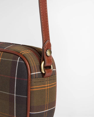 Mini borsa a tracolla in tartan Daphne