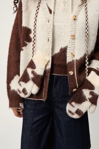 CARDIGAN IN JACQUARD PONY