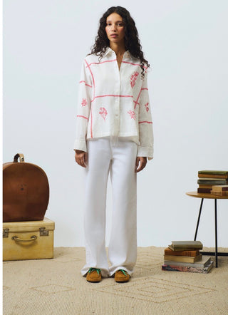 OLD GLORY - CAMICIA HARVEST CON RICAMO FLOREALE