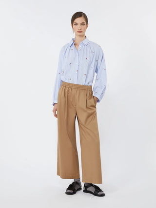 CAMICIA IN POPELINE CON RICAMI