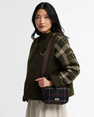 Mini borsa a tracolla Contine in tartan