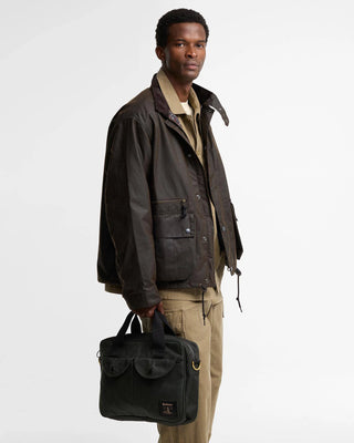 Borsa porta-laptop Field in tessuto cerato