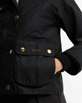 Giacca cerata Beadnell dal taglio crop