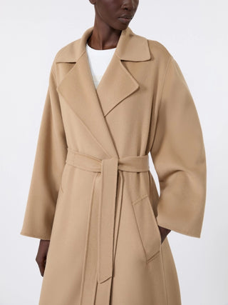 Cappotto in doppio di mista lana - CAMMELLO