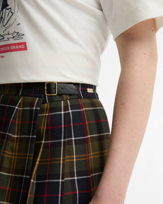 Gonna midi Irene con motivo tartan
