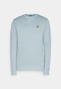 Felpa Girocollo Lyle&Scott celeste da Uomo