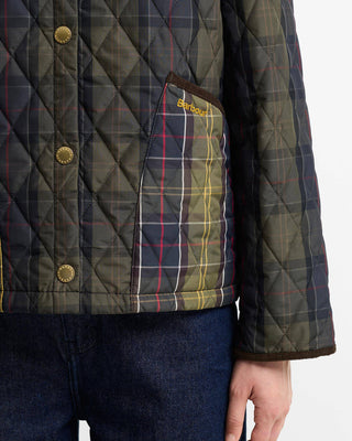 Giacca trapuntata Liddesdale Cropped in tartan Reimagined Icons
