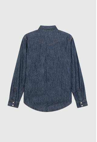 CAMICIA MARTIN IN DENIM DARK WASH