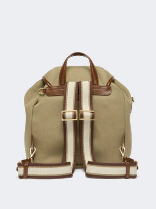 Zaino in canvas e pelle - FANGO