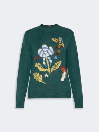 Maglia in filato di misto alpaca e lana - GRIGIO MEDIO
