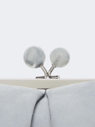 PASTICCINO BAG SMALL IN SUEDE - AZZURRO