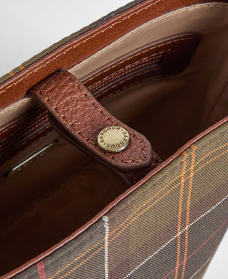 Mini borsa a secchiello in tartan Cedar
